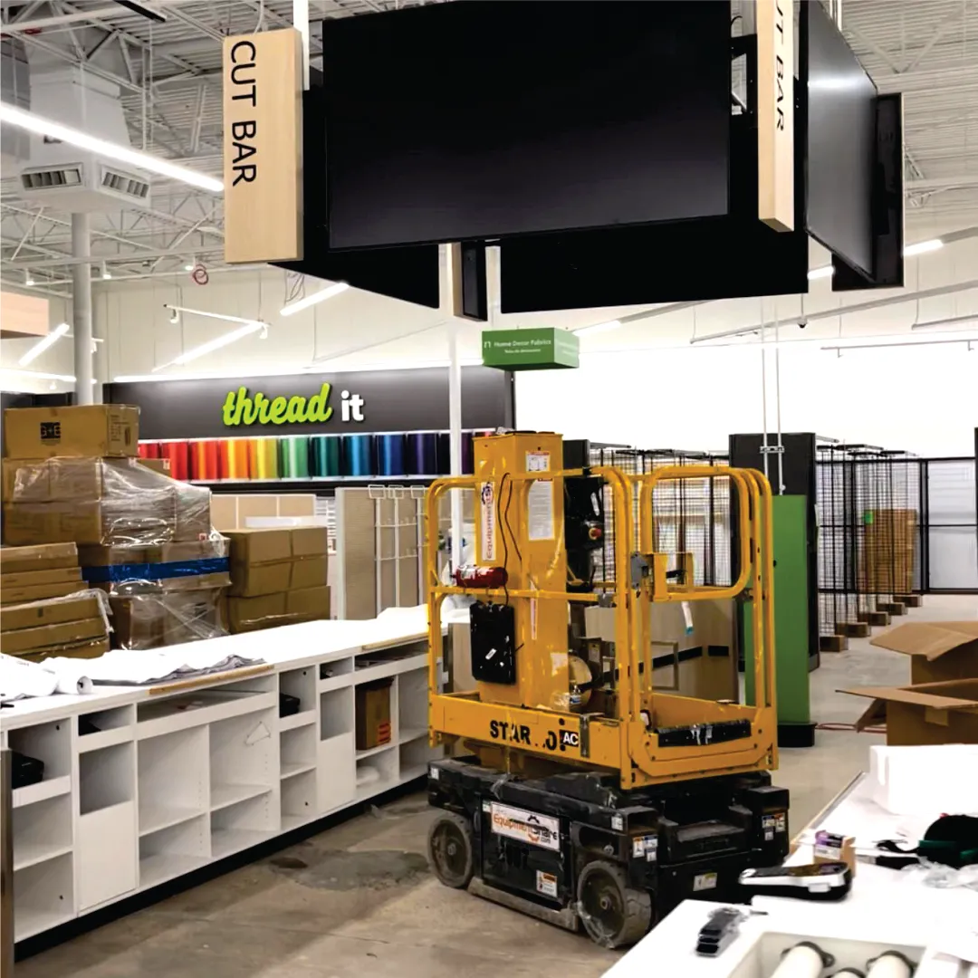 Field Tech Services project — commercial low-voltage installation