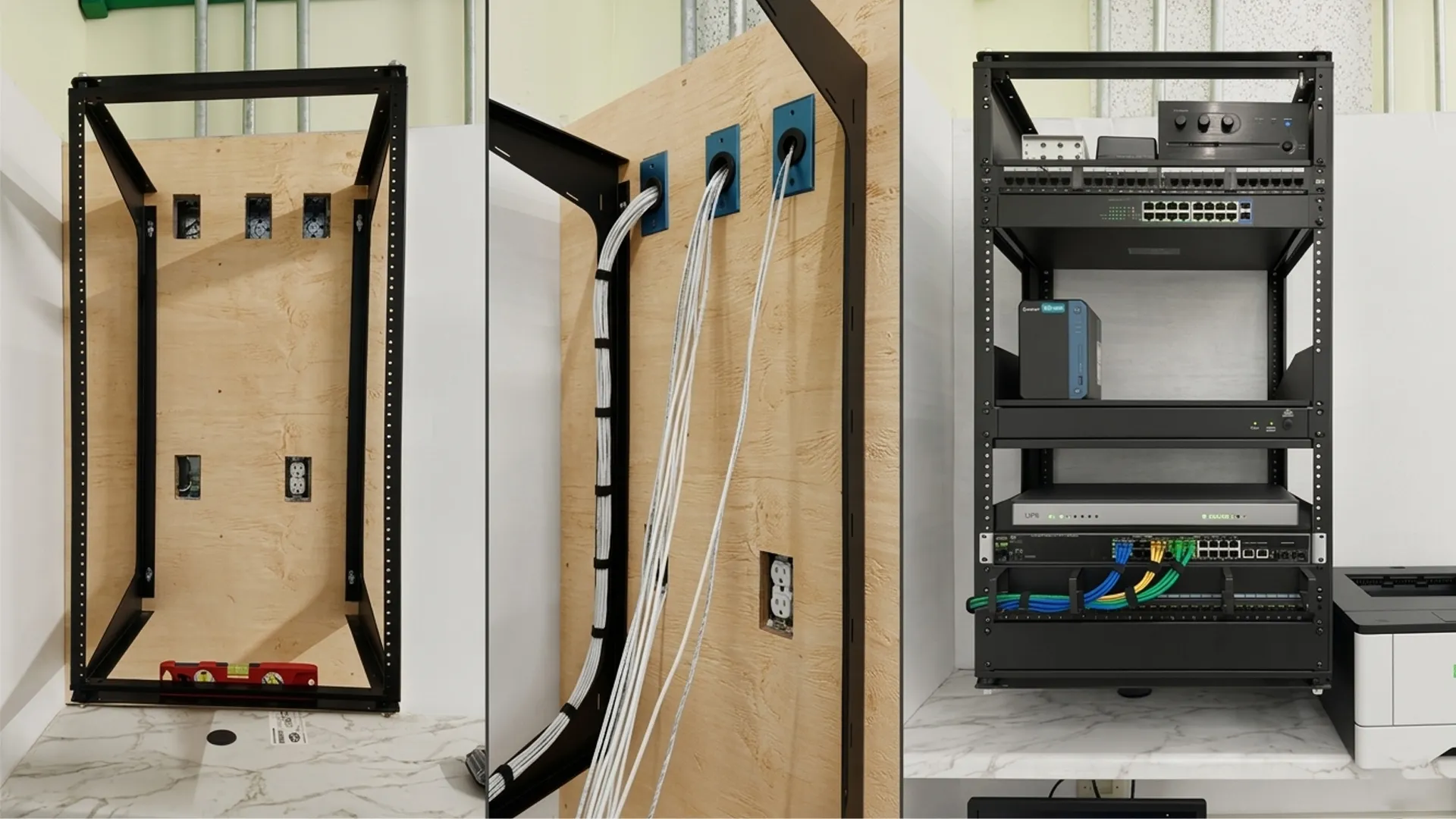 Server network installation