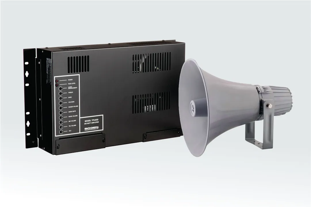 Paging, AV, and background music system installation