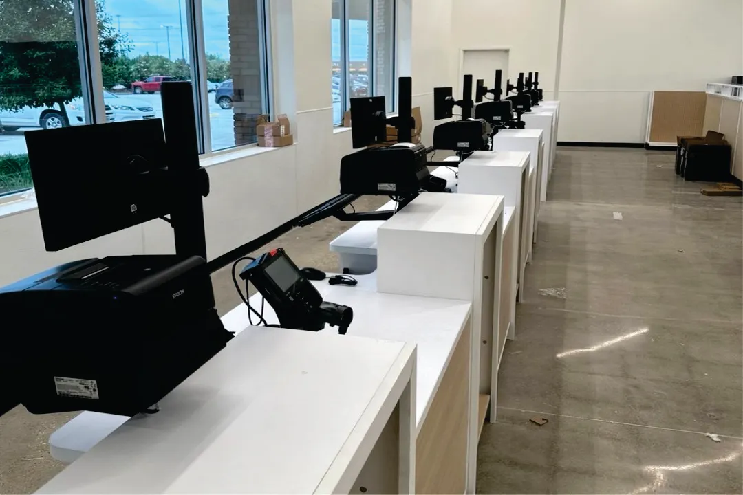 Retail store point-of-sale and network setup