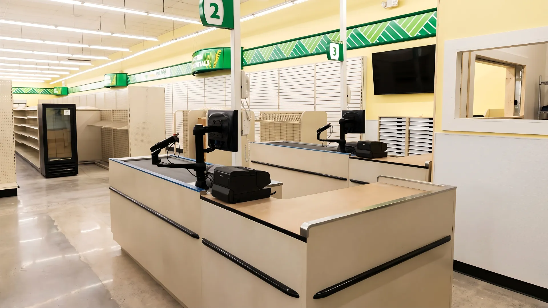 Retail store team using their tech systems