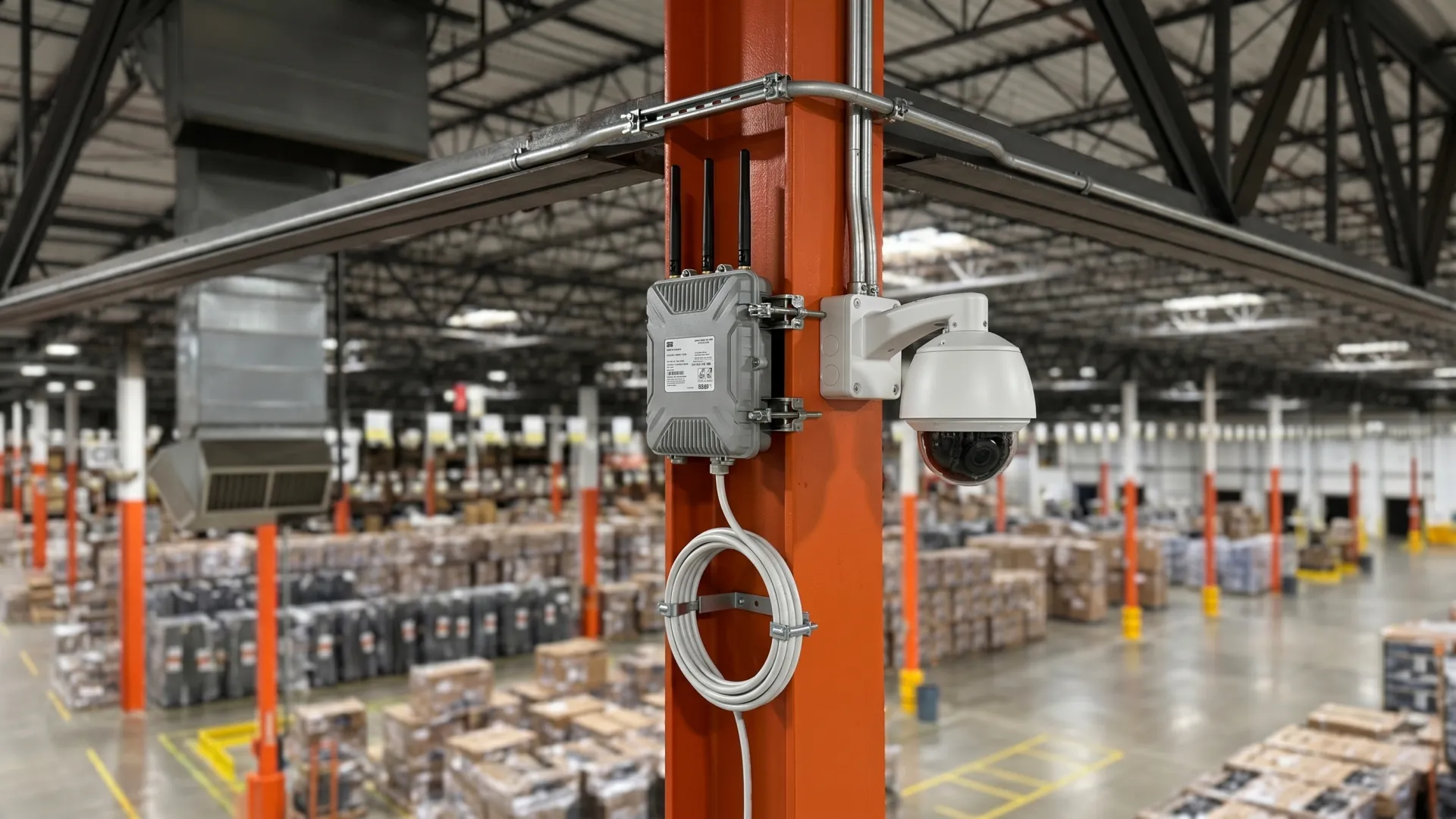 Warehouse network and CCTV infrastructure